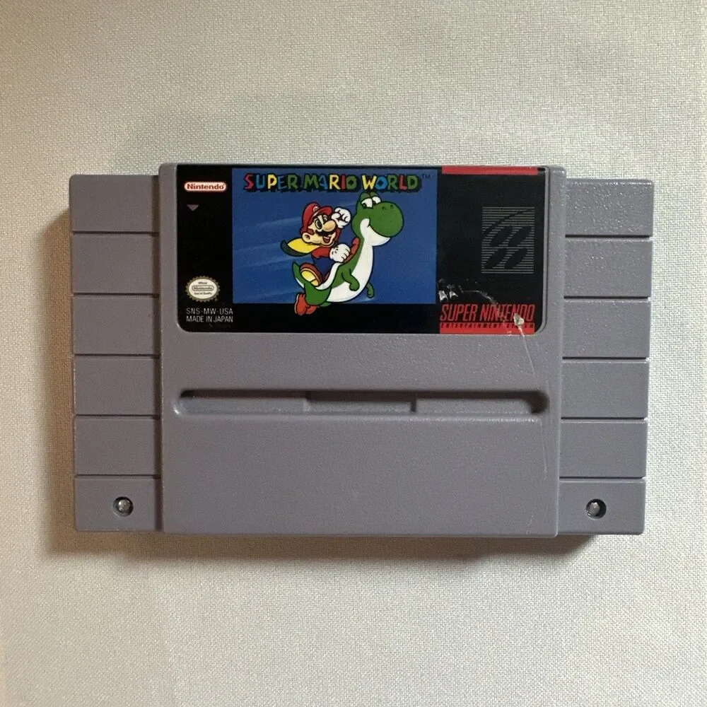 Super Mario World - Cartridge Only (Super Nintendo SNES) Authentic & Tested